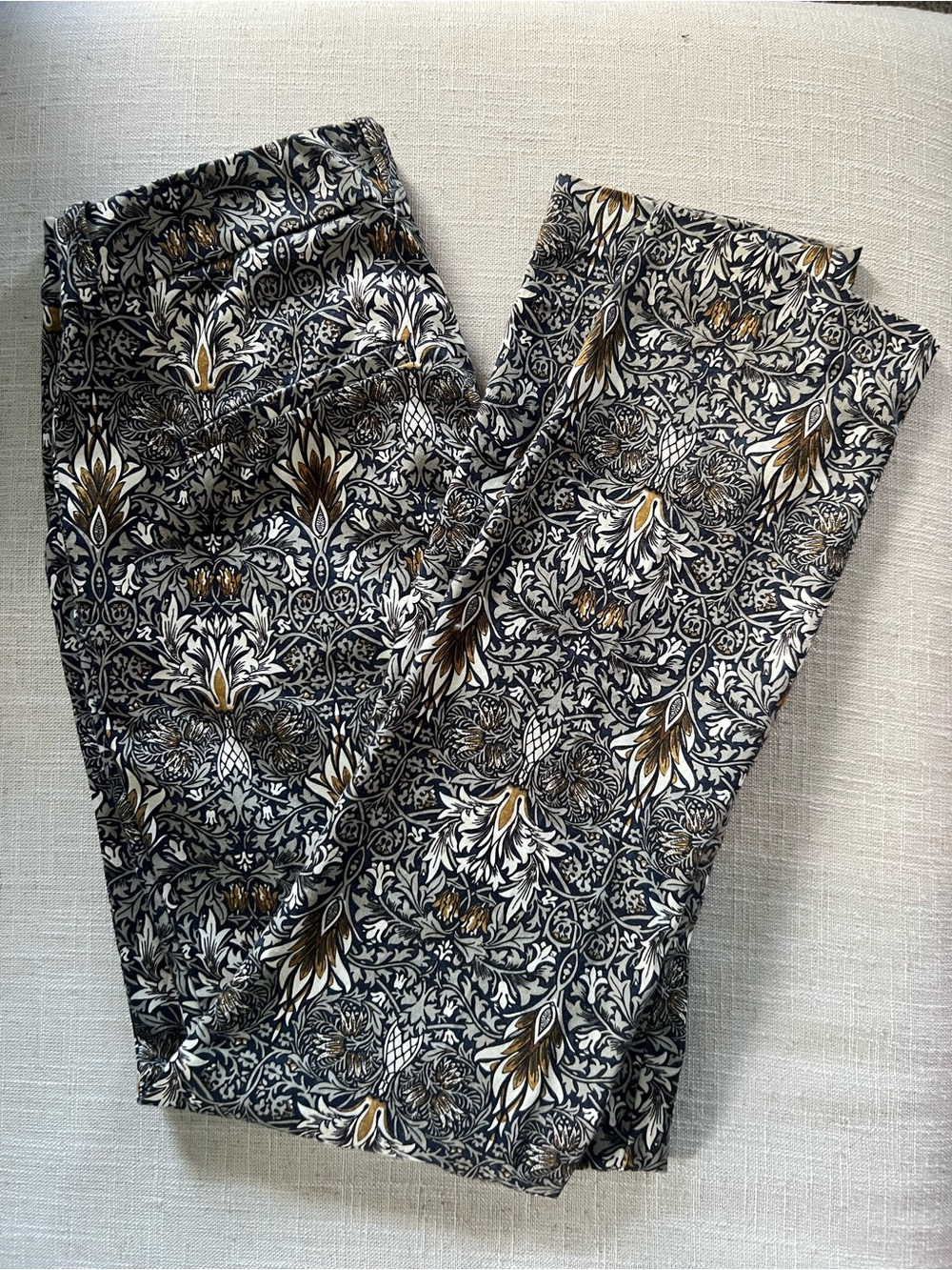 H&M Morris & Co. Floral Skinny High Rise Pants 6